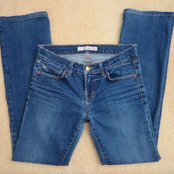 J Brand Womens Bootcut Jeans Size 26 Denim Pants 905 Dark Vintage Wash - Picture 1 of 9